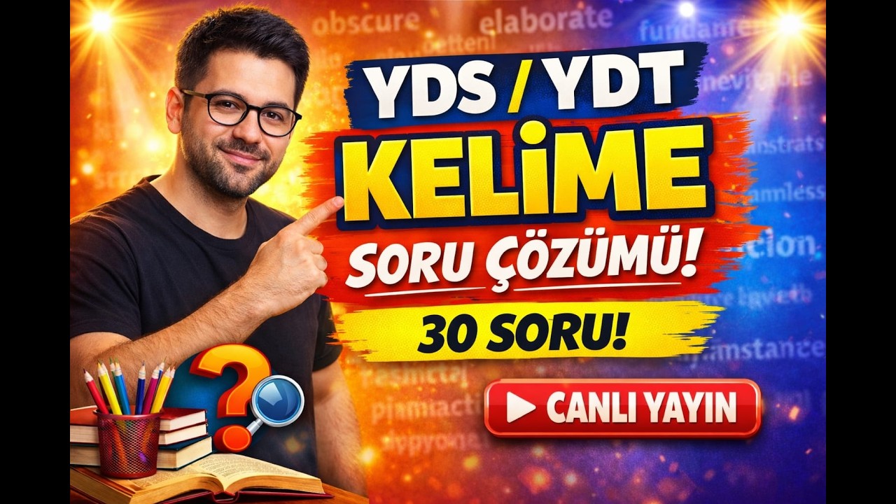 ydt yds yökdil ingilizce kelime soru cozumleri