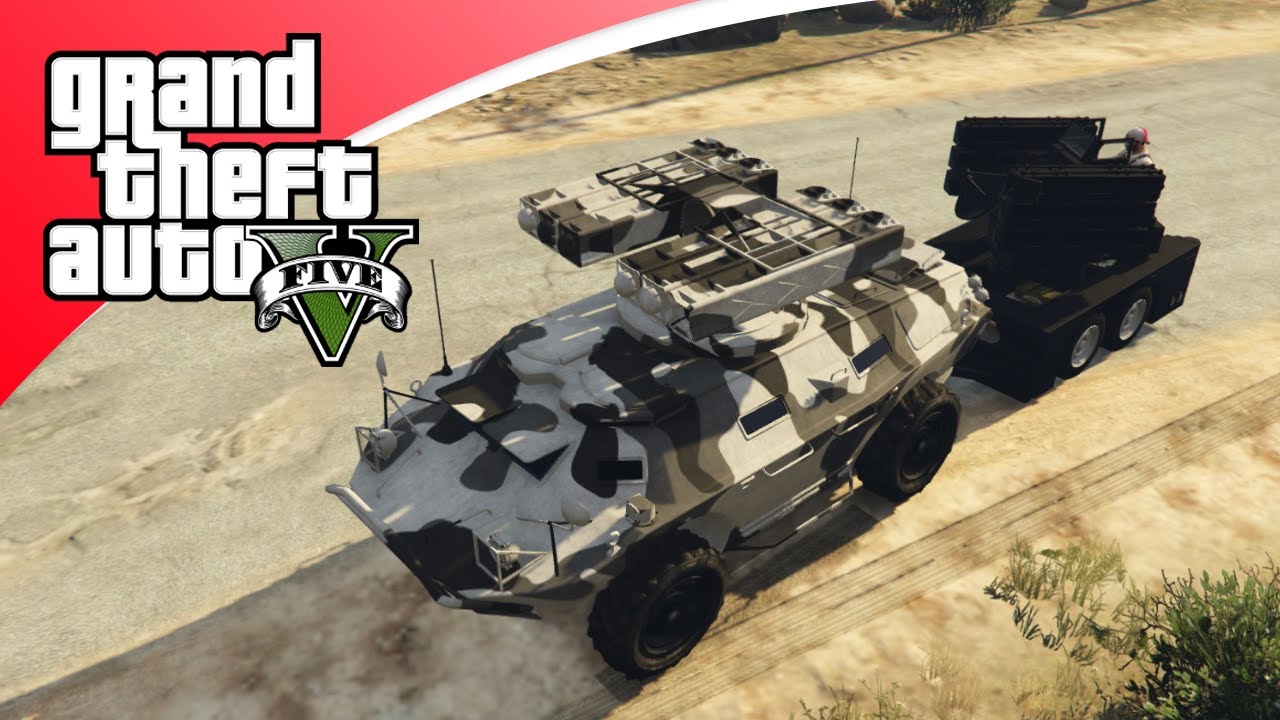 GTA V Freeroam - APC MET AA GUN! (GTA 5 Online)