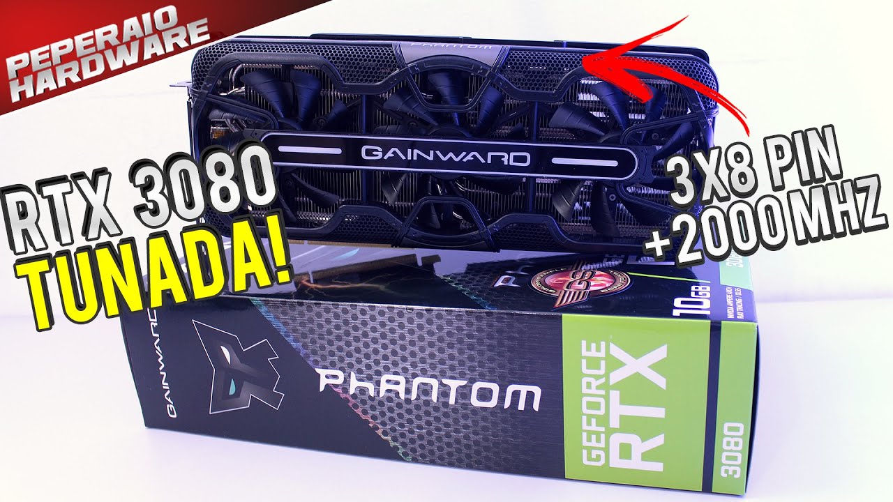 Review Gainward RTX 3080 Phantom GS - Um dos MELHORES modelos do mundo! 3x8 Pin vs modelos 