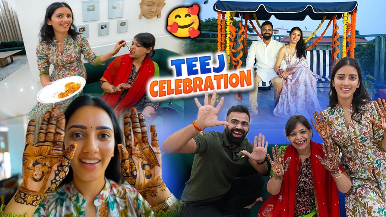 Neetu aur Sasu Mom ka Teej Celebration 😍