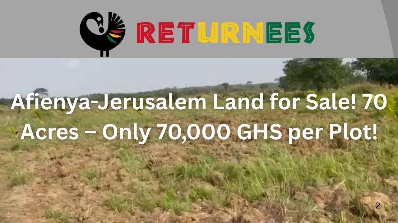 70 Acres of Land for sale Afienya -Jerusalem! | GHANA