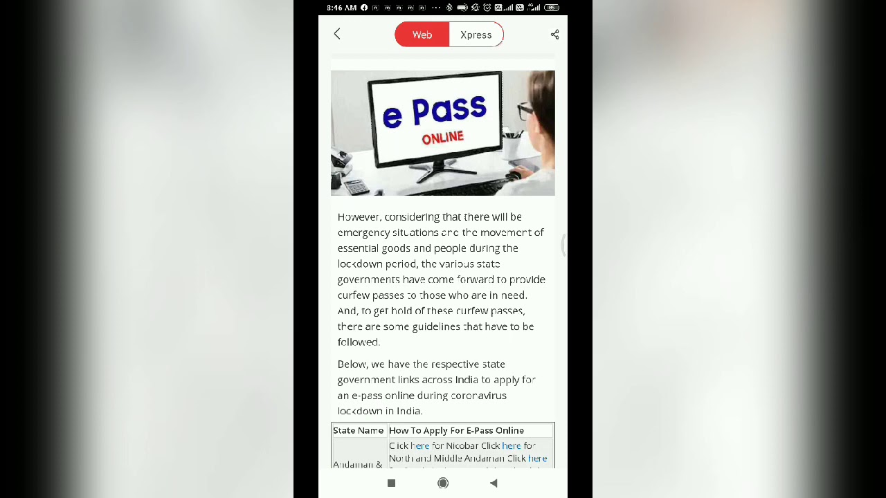 Lockdown | How to get your e-pass