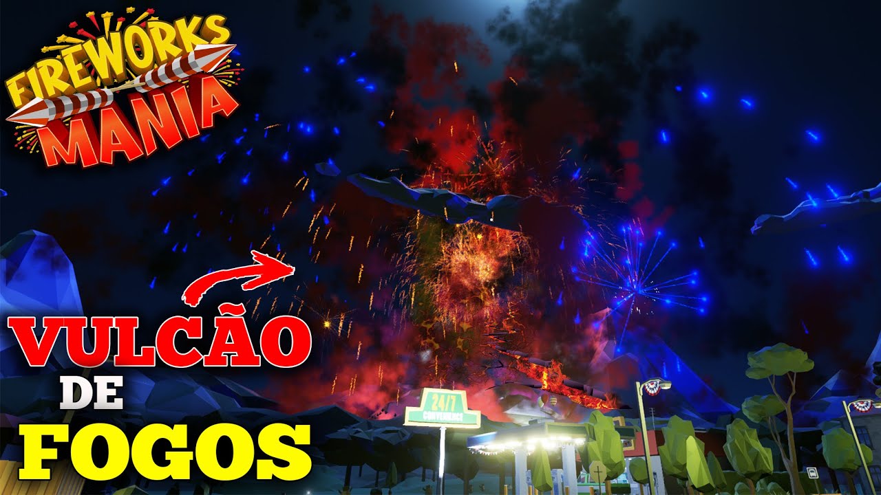 Transformei uma MONTANHA em VULCÃO de FOGOS! Fireworks Mania