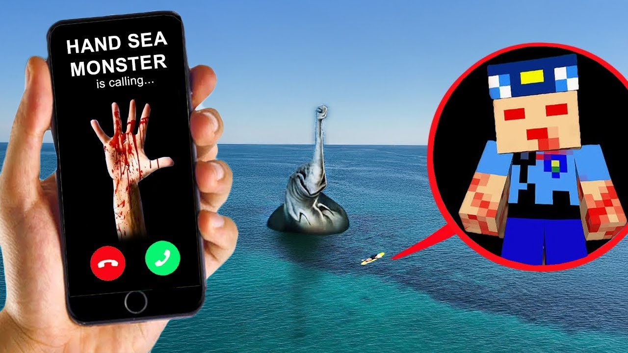 GER&Ccedil;EK HAYATTA HAND SEA MONSTER KEREM KOMİSER'İ YİYOR! DRONE KAMERALARINA YAKALNADI!