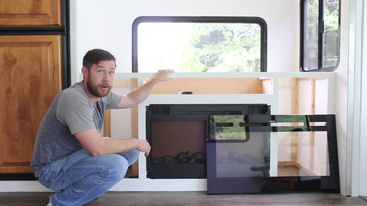 Installing TV Lift and Electric Fireplace Inside RV