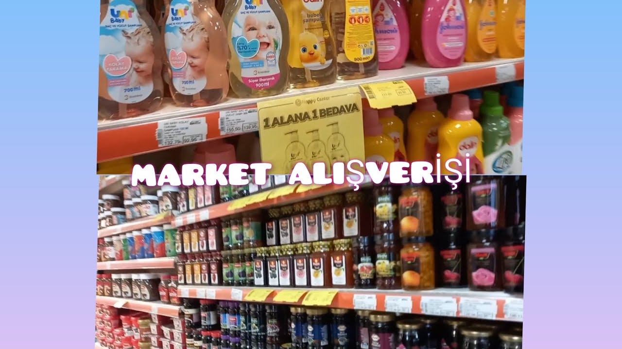 MARKET ALIŞVERİŞİ🥬🥒🥦/BİR ÇOK ÜRÜN SARI  ETİKETLİ  🍓🍎🍅