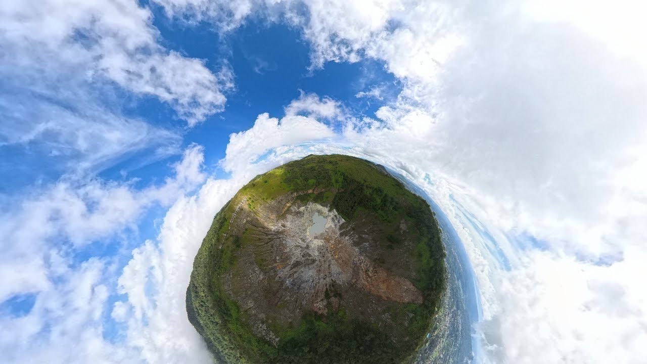 360° Aerial Tour of Mount Mahawu Volcano