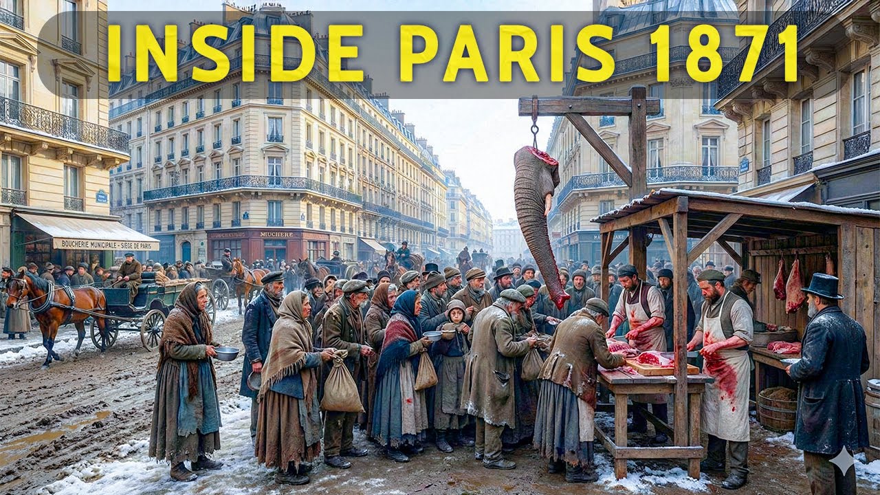 Париж 1871: Год, когда они съели зоопарк (реконструкция с помощью ИИ)