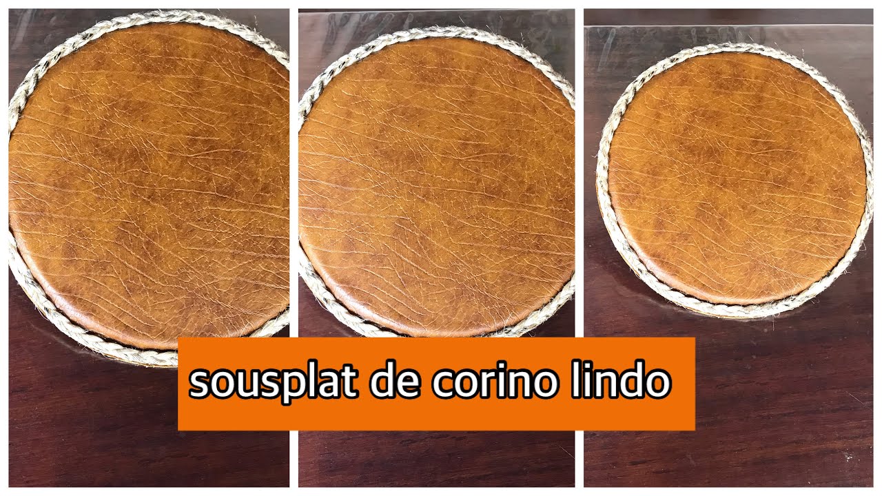 FAÇA VOCÊ MESMO! SOUSPLAT DE CORINO,  LINDO!