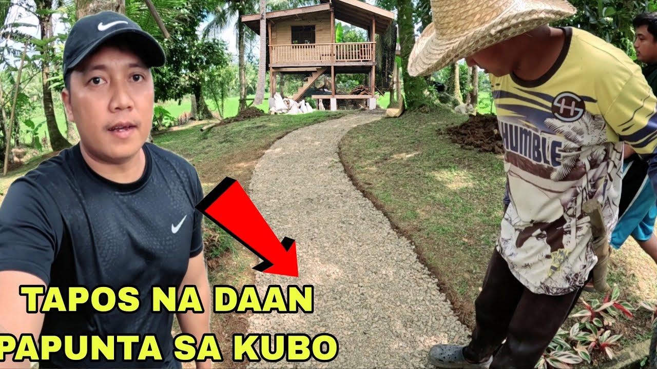Tapos na Ang daan papunta sa Bagong bahay Tumulong mga kapated ko kaya  mabilis natapos