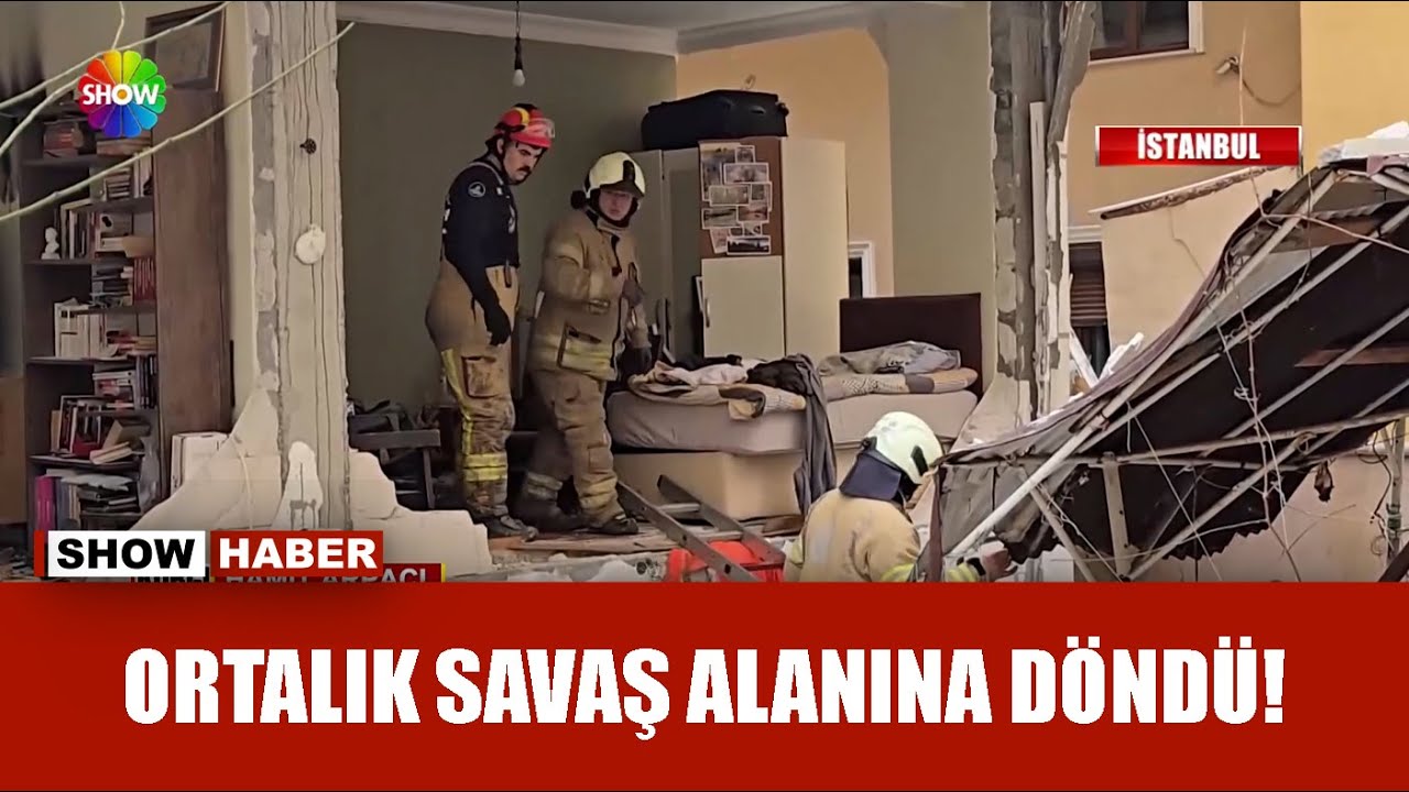 Doğalgaz patlaması evi harabeye &ccedil;evirdi!