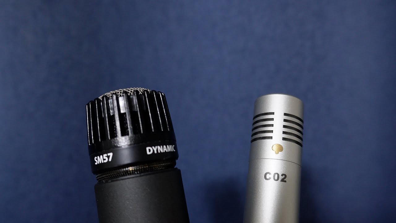 Shure SM57 Samson C02 다이나믹 SDC 콘덴서 마이크 소리 비교