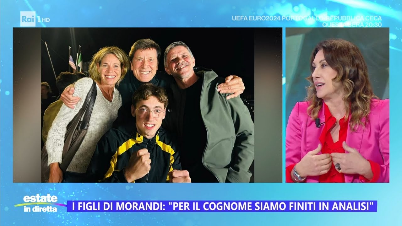 I figli di Morandi: "Per il cognome siamo finiti in analisi" - Estate in diretta 18/06/2024