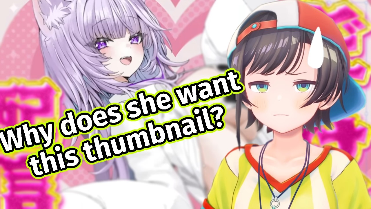 Okayu Asks Subaru to Make a Yabai Thumbnail for Her Channel [Hololive JP] [ENG SUB]