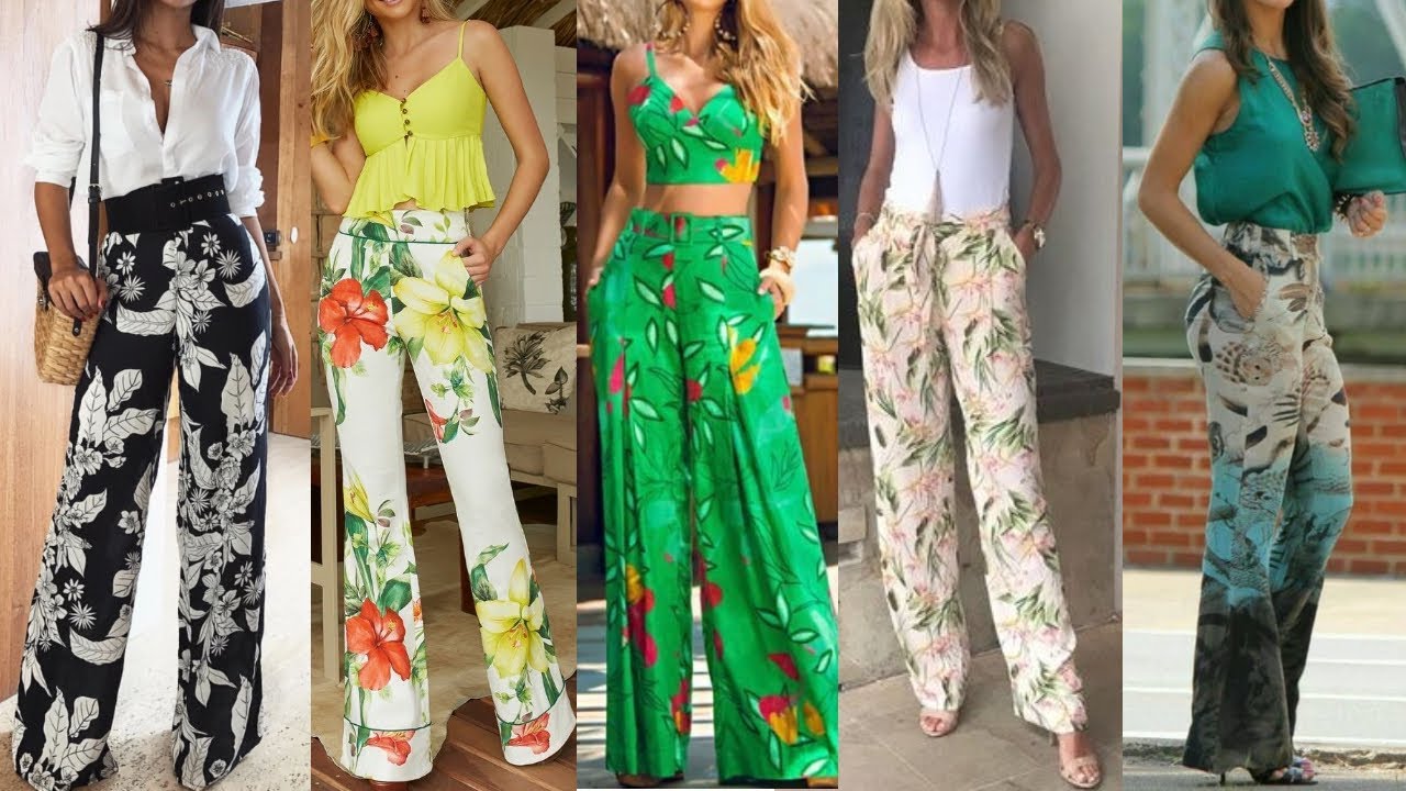 OUTFITS con PANTALONES de MODA 2022 ESTAMPADOS  COMBINA un PANTALÓN ESTAMPADO en TENDENCIA MODA 2022