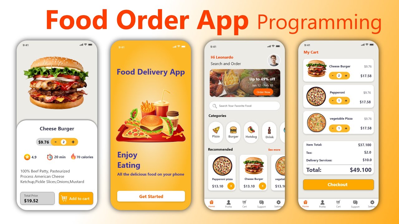 ✅ Food App Android Design - how to make food ordering app? android studio tutorial 🔥