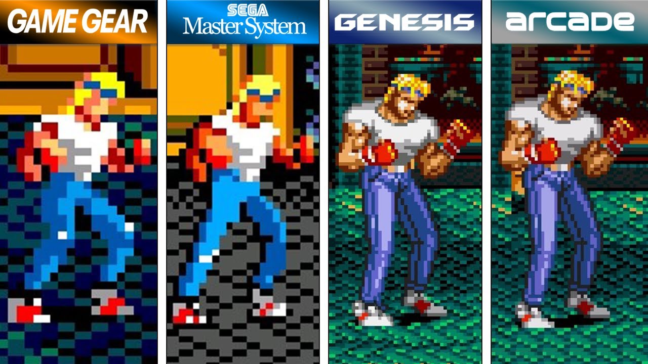 Streets of Rage 2 (1992) Game Gear vs Master System vs Sega Genesis vs Arcade