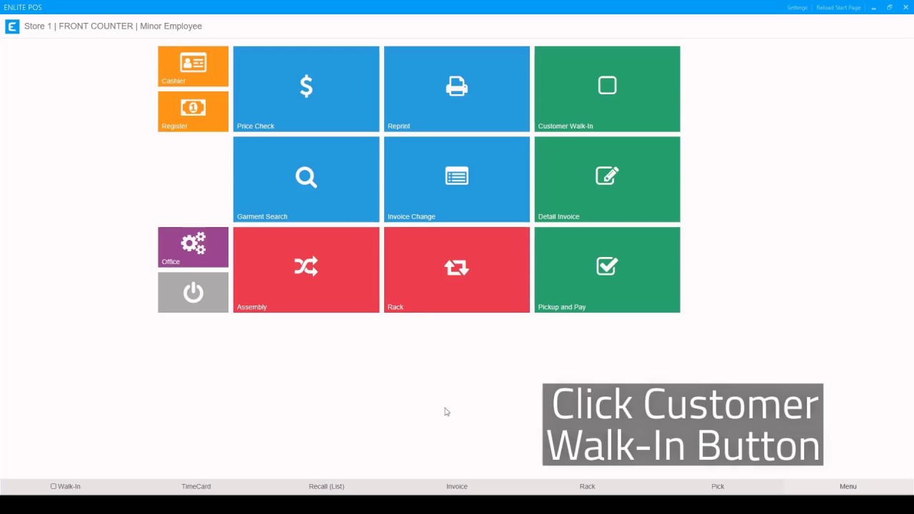 Create New Customer  | Enlite POS | Dry Cleaning Software