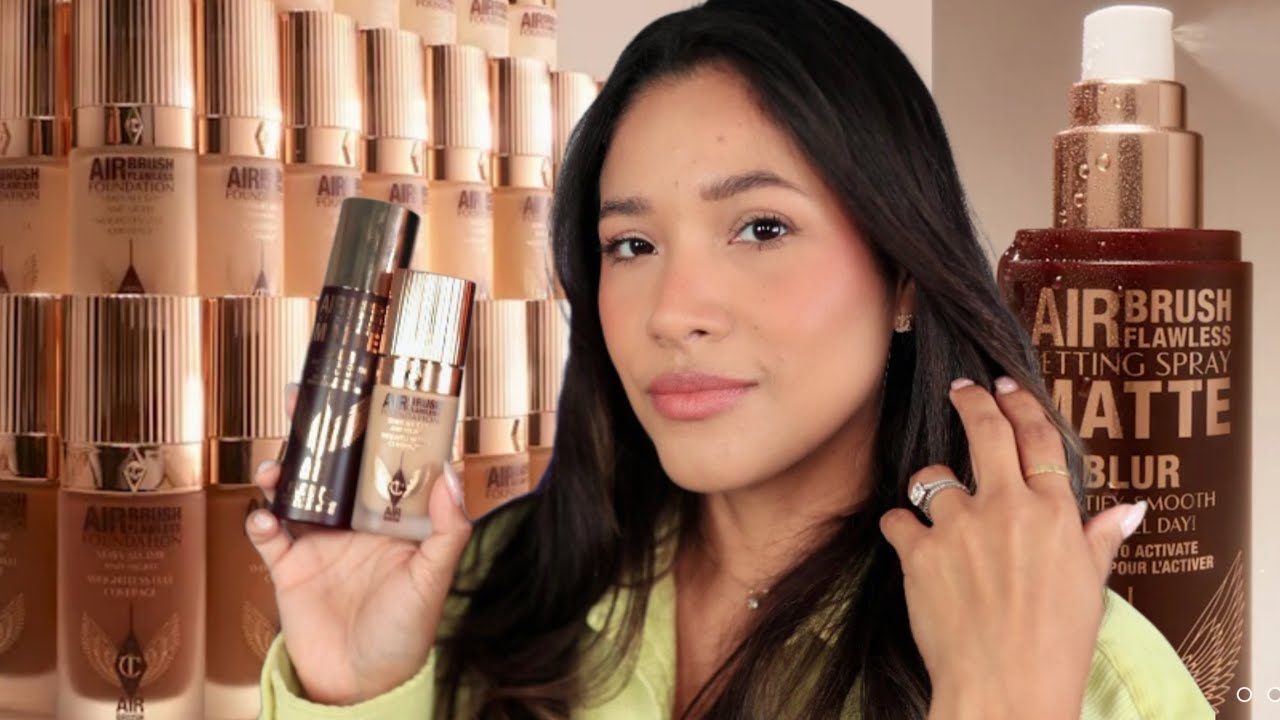 ПРОВЕРЕНО! Новая тональная основа Airbrush Flawless Foundation и матирующий спрей-фиксатор @Charl...