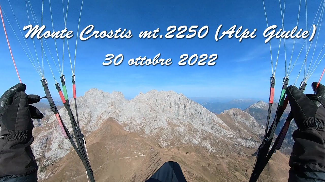 Volo dal Monte Crostis (Alpi Carniche) - 30.10.22