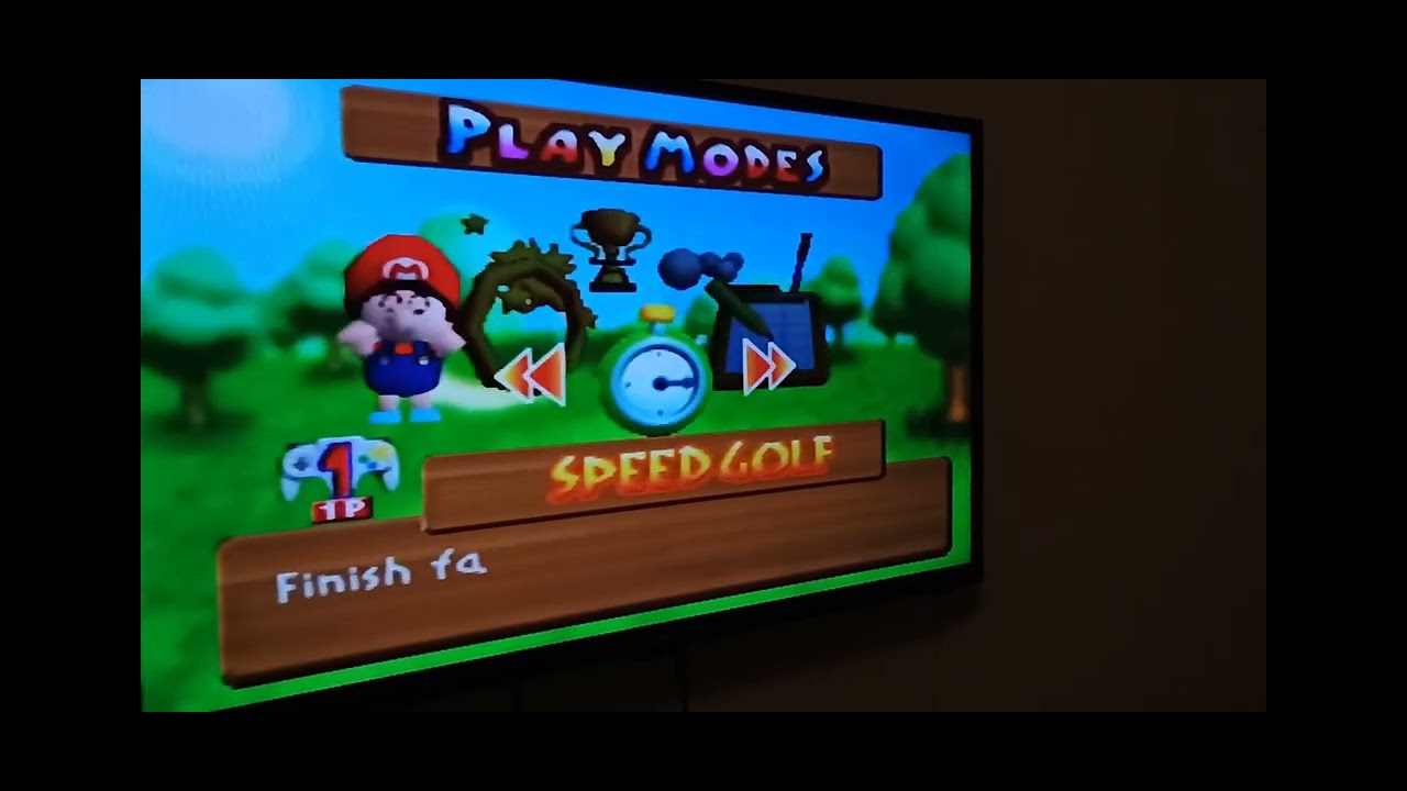 I got Mario Golf for my Nintendo 64!