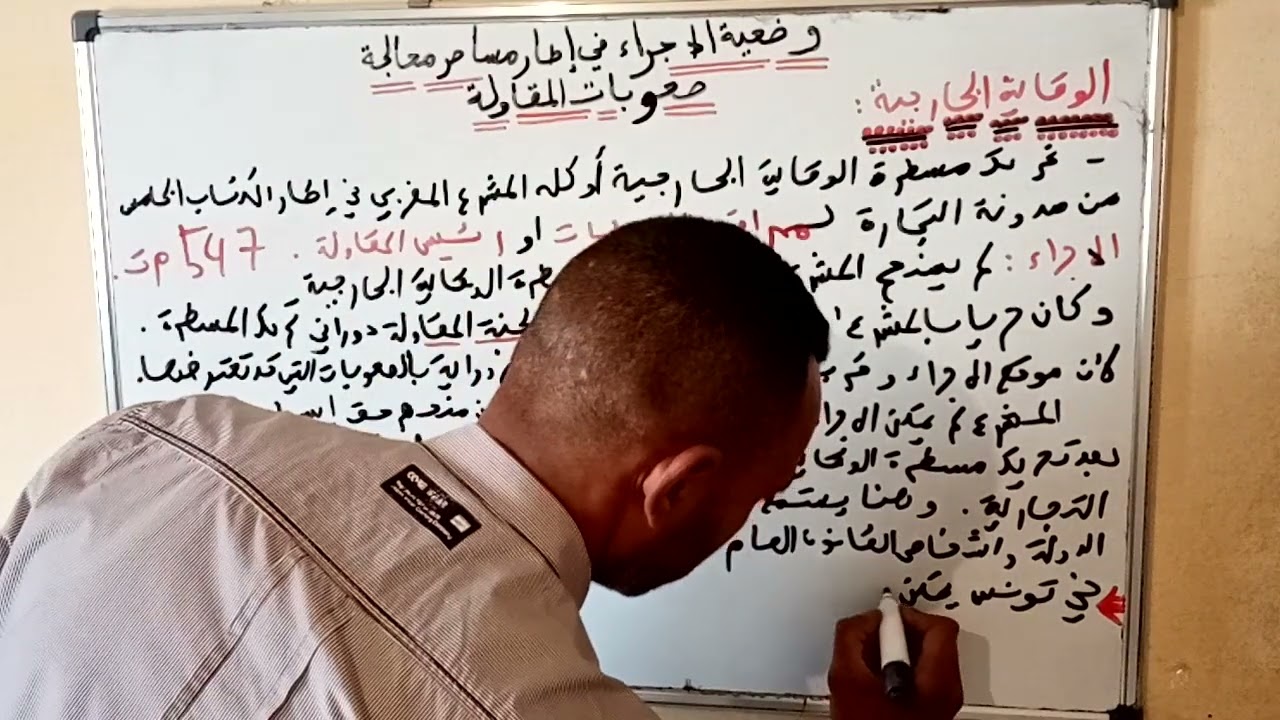 وضعية الإجراء خلال مسطرة الوقاية الخارجية
