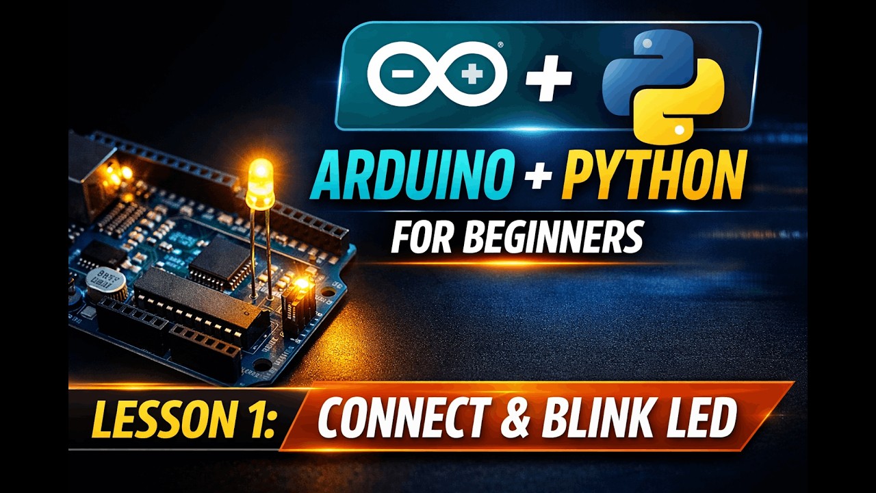 Lesson 1 | Arduino + Python for Beginners—First Connection & LED Control