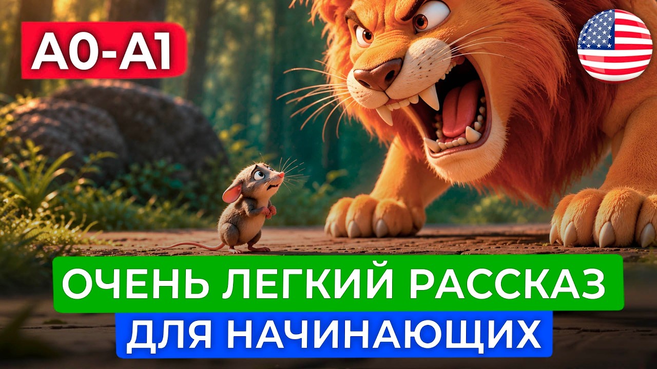 АНГЛИЙСКИЙ НА СЛУХ через мудрый МУЛЬТФИЛЬМ для самых начинающих
