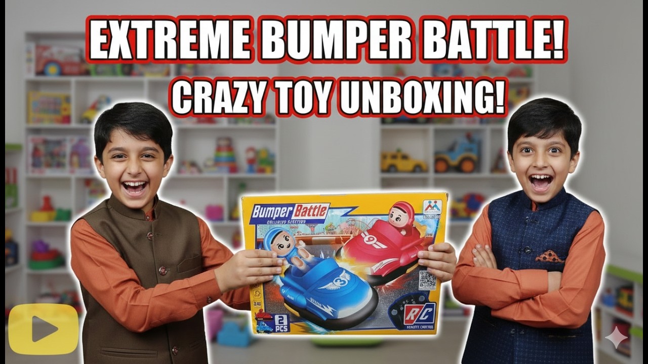 Remote Control Battle Bumper Cars for 2 Players | Kids Fun Toy | Unboxing & Review