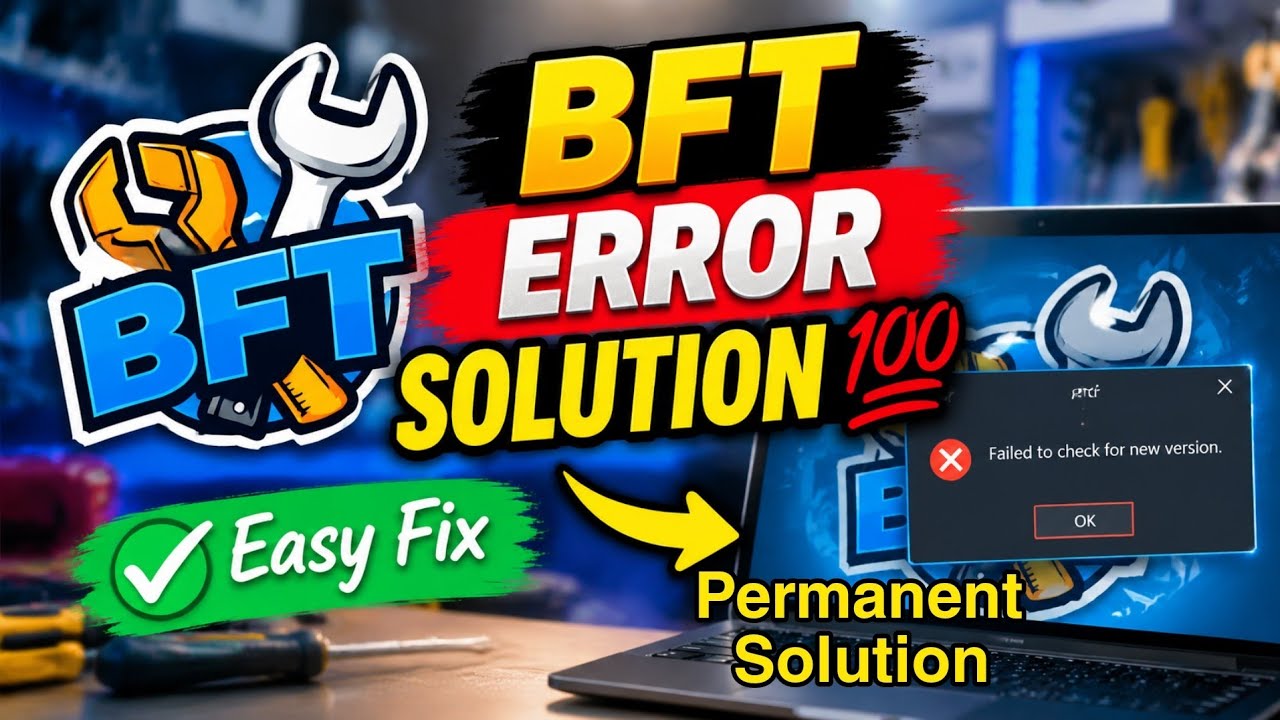 BFT Tool: ошибка &laquo;Failed to Check For New Version&raquo; &mdash; актуальное решение 2026 | Как исправить на 100%