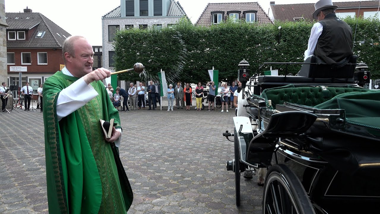 Hochamt mit Schützenverein Damme - Totenehrung mit Kutschensegnung - 25-07-2021