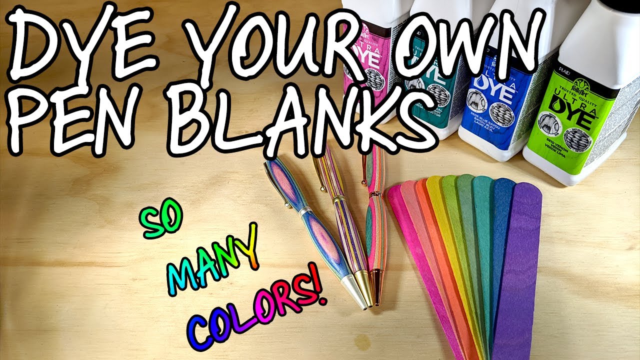 Craft Stick Pen Blanks - DIY SpectraPly & Frog Blank Alternative