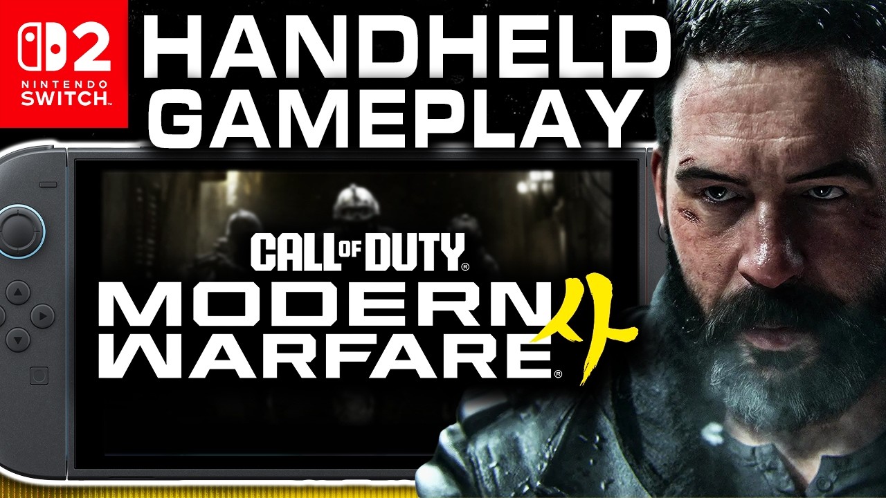 Геймплей Call of Duty Modern Warfare 4 на Nintendo Switch 2 в портативном режиме