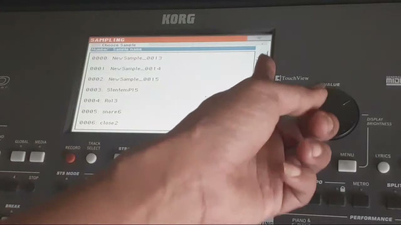 Cara Menghapus Sampling korg Yang  Tidak Terpakai