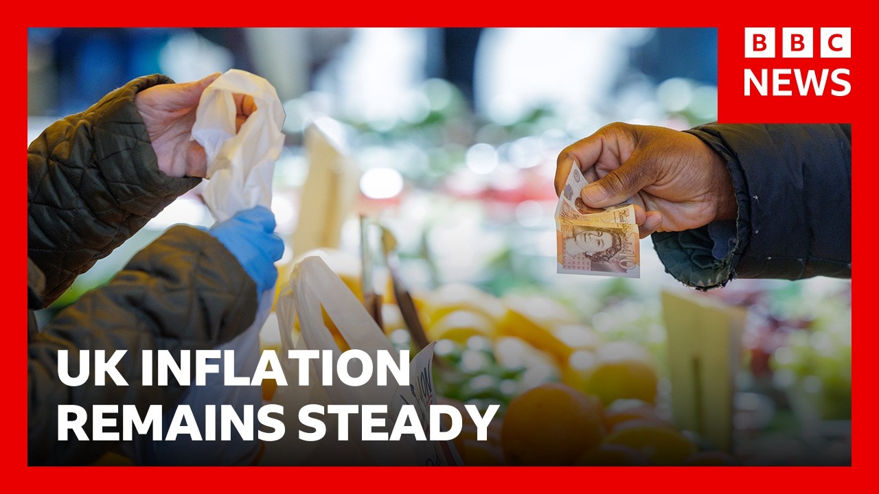 UK Inflation remains steady as food price rises ease | BBC News