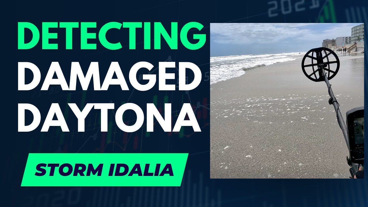 Rip Currents & Beach Damage! Beach Metal Detecting (Minelab Manticore)