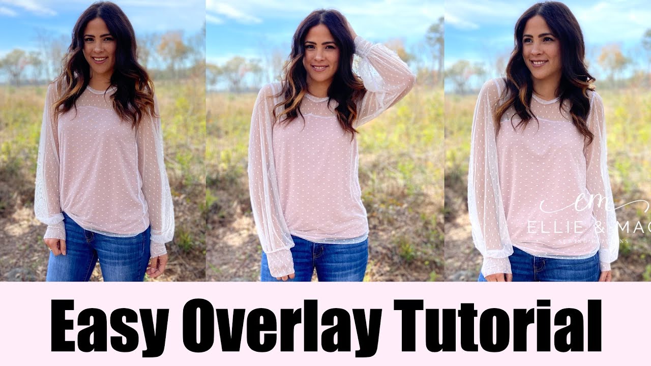 Easy And Cute - How To Sew An Overlay Using Your Favorite Sewing Pattern!