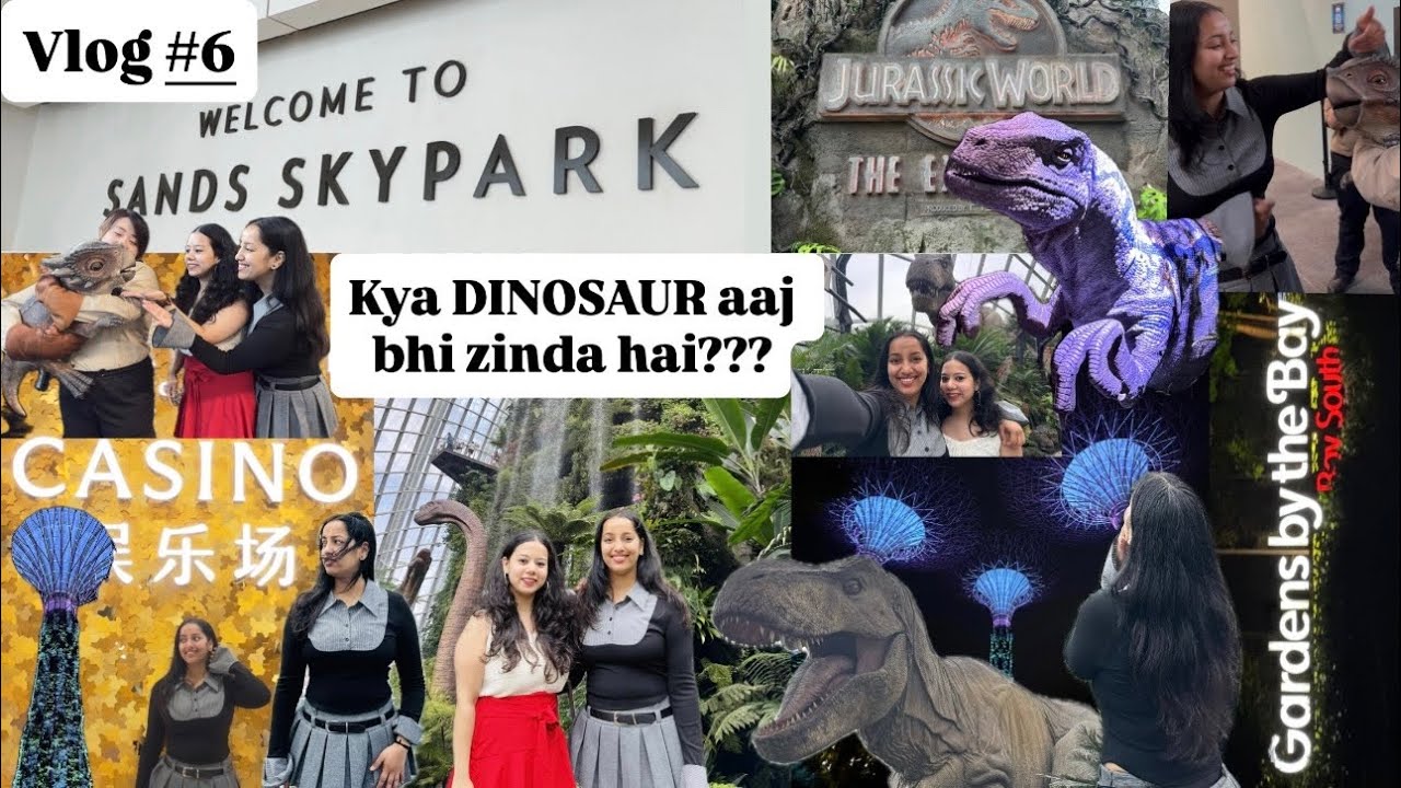 Kya #Dinosaur aaj bhi exist krte hai 😱🦖 #singapore #youtuber #vlog #cloudforest #traveler #dailyvlog