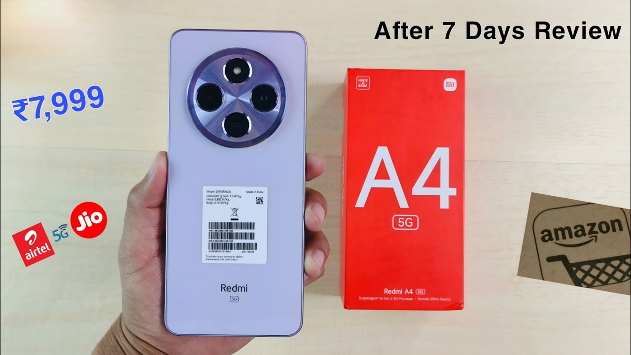 Полный обзор Redmi A4 5G после 7 дней | Лучший бюджетный телефон 5G |