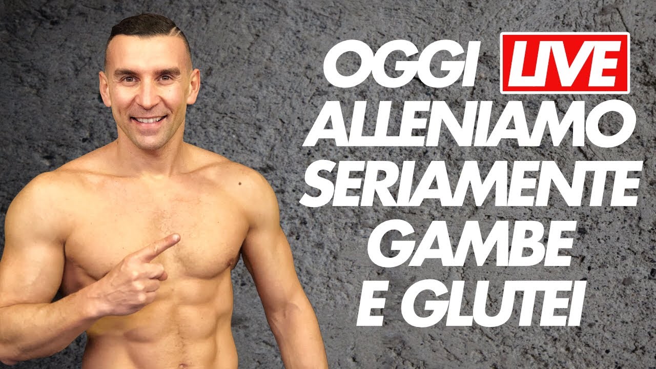 Super Gambe e Glutei in Live senza Attrezzi in Casa #ConMe