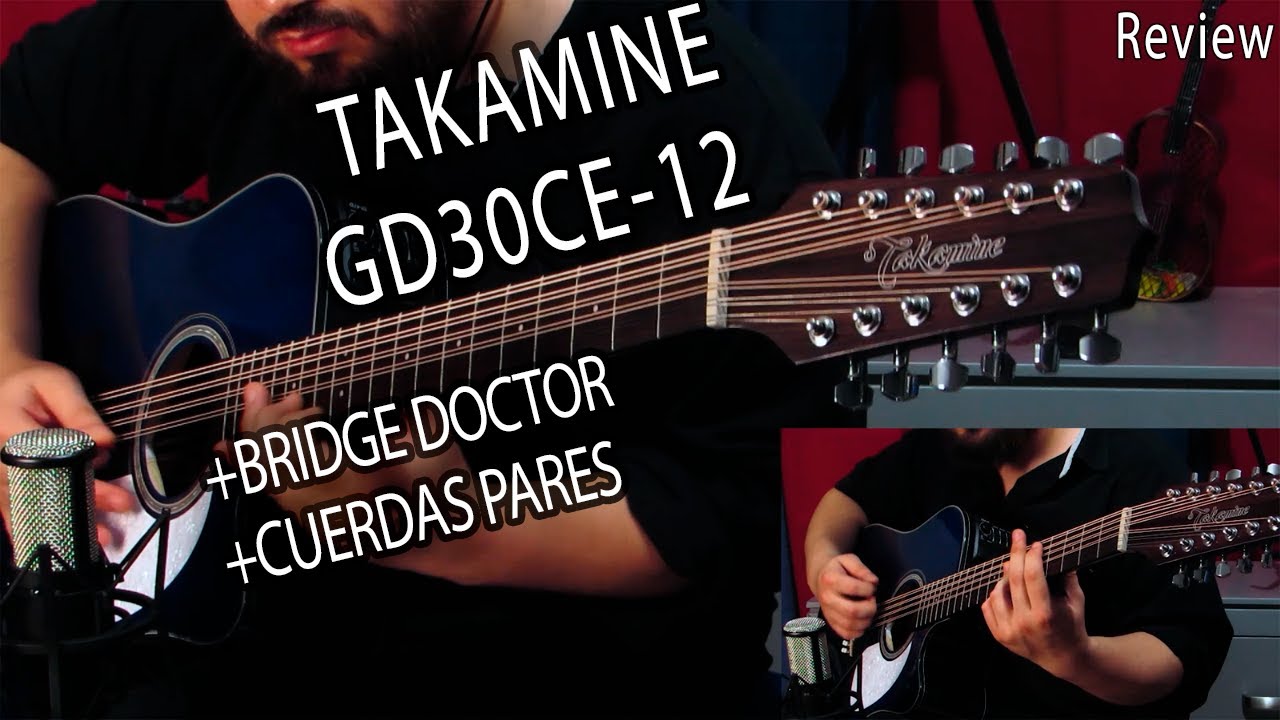 DOCEROLA TAKAMINE G CON BRIDGE DOCTOR Y CUERDAS ELIXIR  || SOUNCHECK