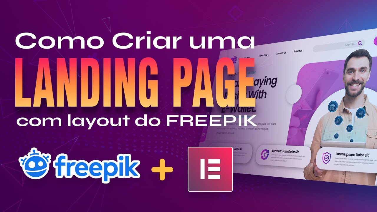 🔴 Criando uma Landing Page baixada do FREEPIK no ELEMENTOR (WordPress + Figma).
