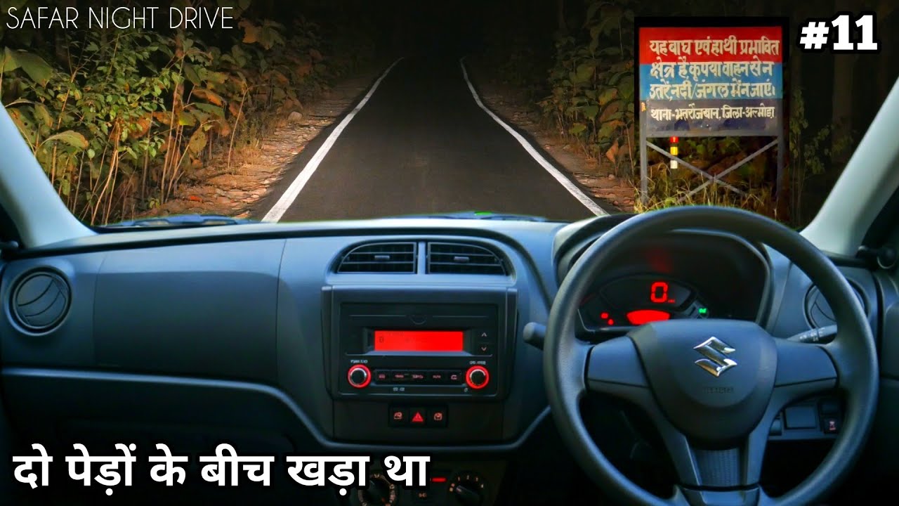 Safar Night Drive | Encounter With Elephant Story At Night Drive | 4k video in hindi