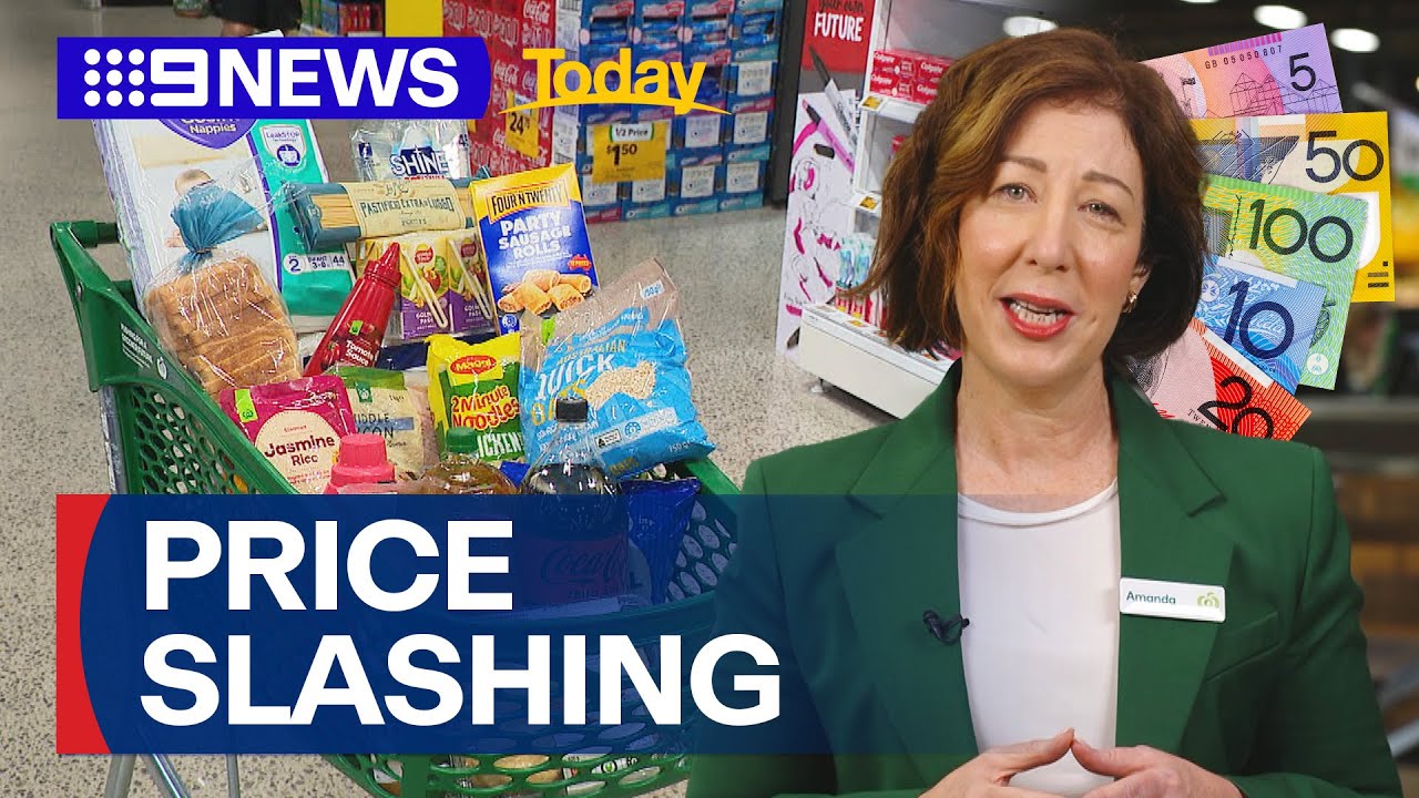 Woolworths CEO announces plans to slash the cost of 400 everyday grocery items | 9 News Australia