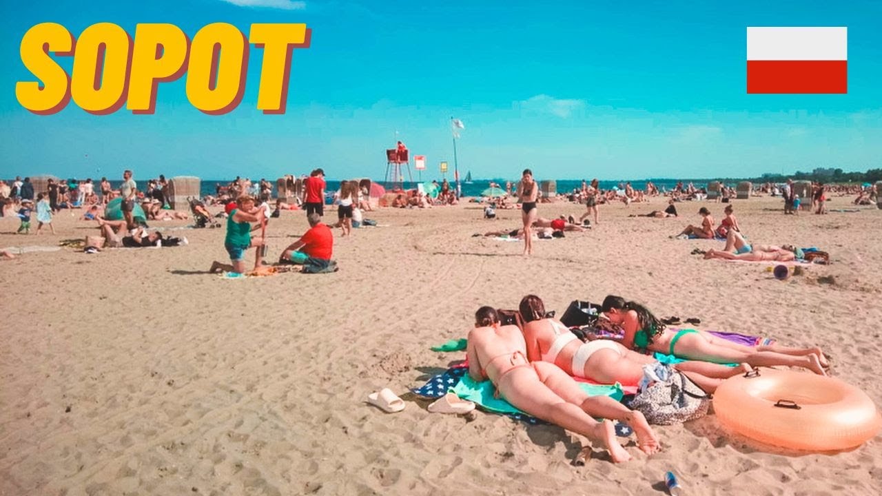 SOPOT BEACH WALK, SOPOT SPACER PO PLAŻY 2023, POLSKA [4K]