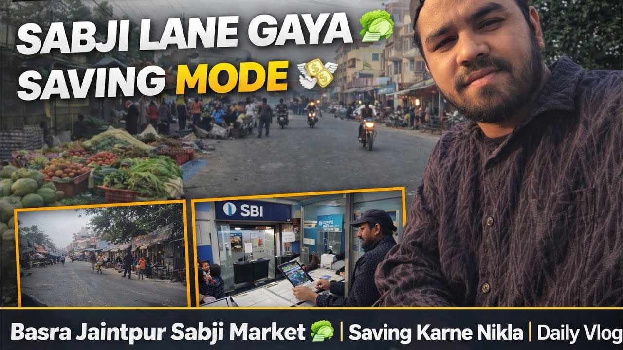 Gaon Ki Sabji Mandi 😍 | Basra Jaintpur | Daily Life Vlog #jamshedhussinvlog
