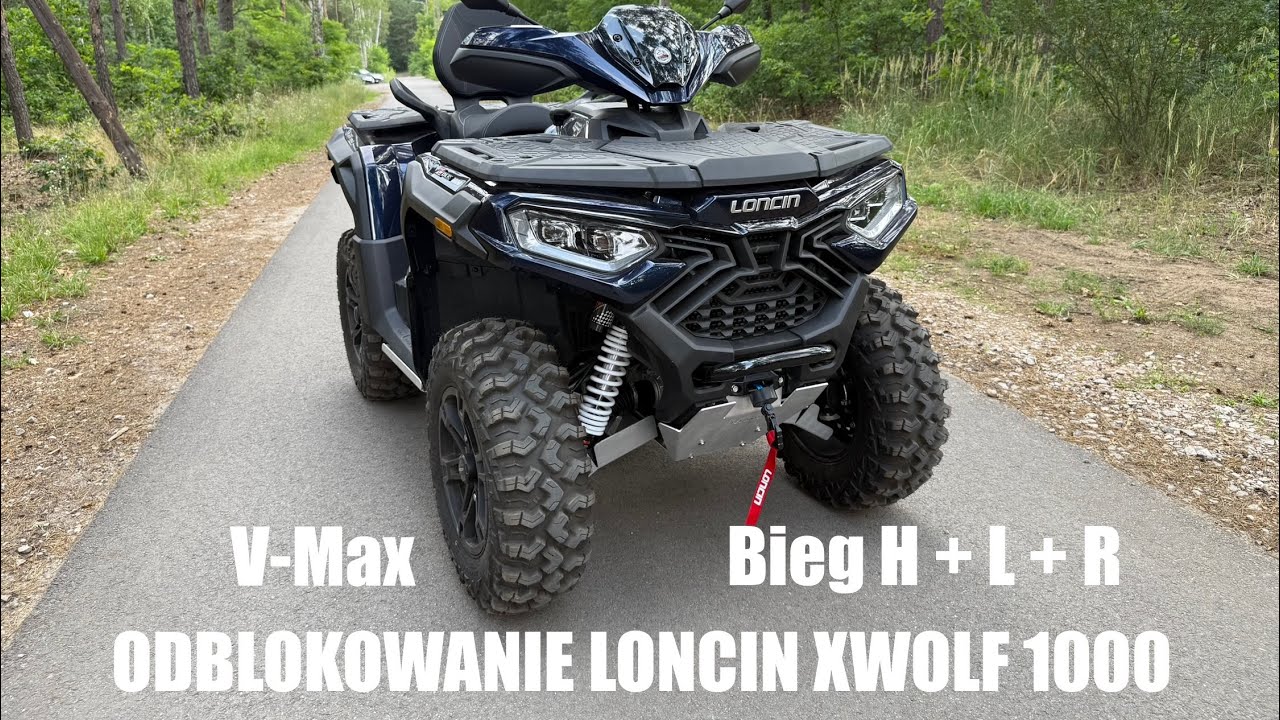 Odblokowanie V-MAX quada Loncin 1000 XWOLF biegi H L R no limiter bez limitu prędkości ATV Otwock