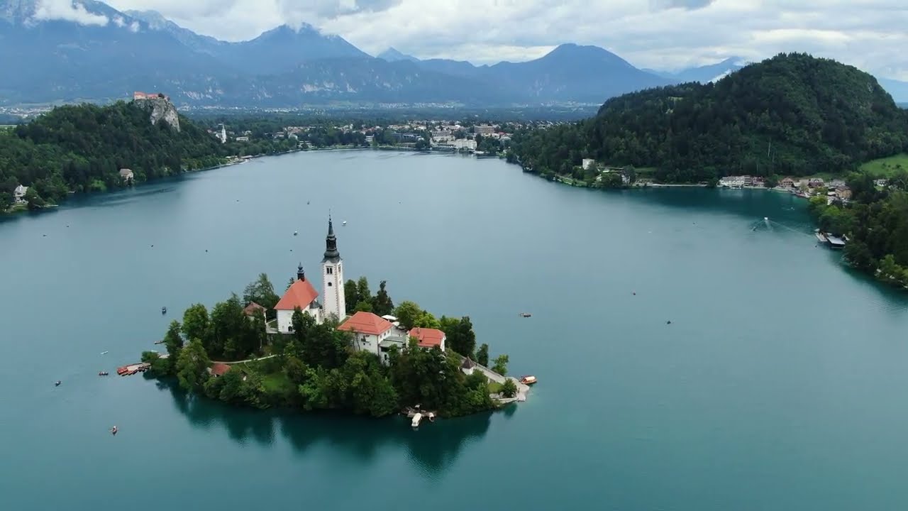 A Breathtaking Aerial Tour of Lake Bled, Slovenia | 4K Drone Footage