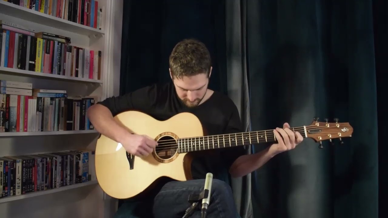 Oska Burman Guitars Baritone - European Spruce & Black Walnut - Sandy's Waltz by Theo Barnard