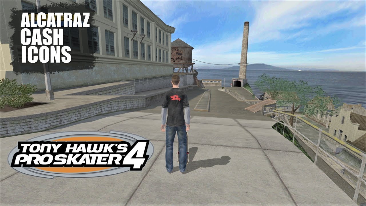 Tony Hawk's Pro Skater 4 (PS2) - Alcatraz: Cash Icons